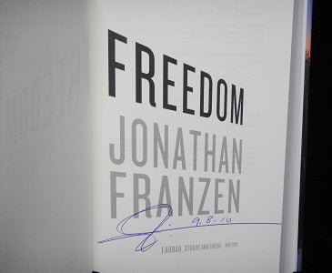 Item #1428 Freedom. Jonathan Franzen.